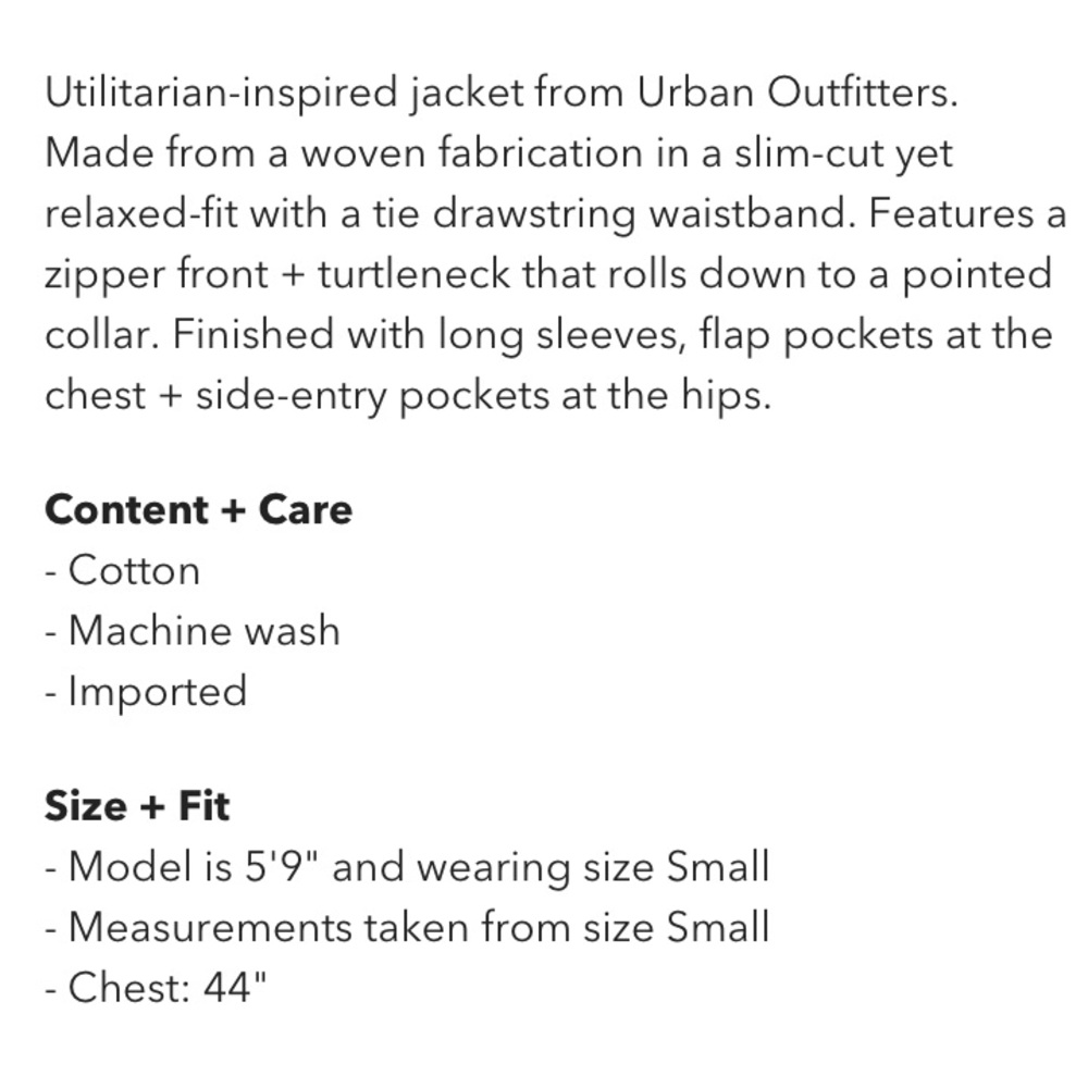urban outfitters aina utilitarian olive jacket - Picture 4 of 8